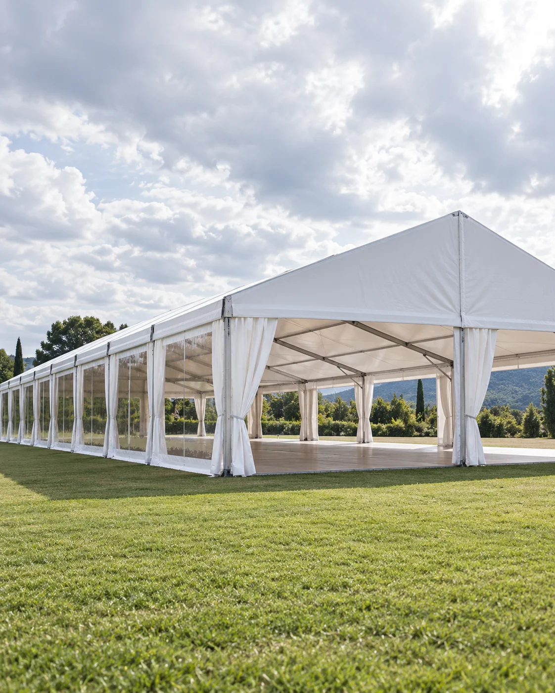 Carpa modular de gran formato